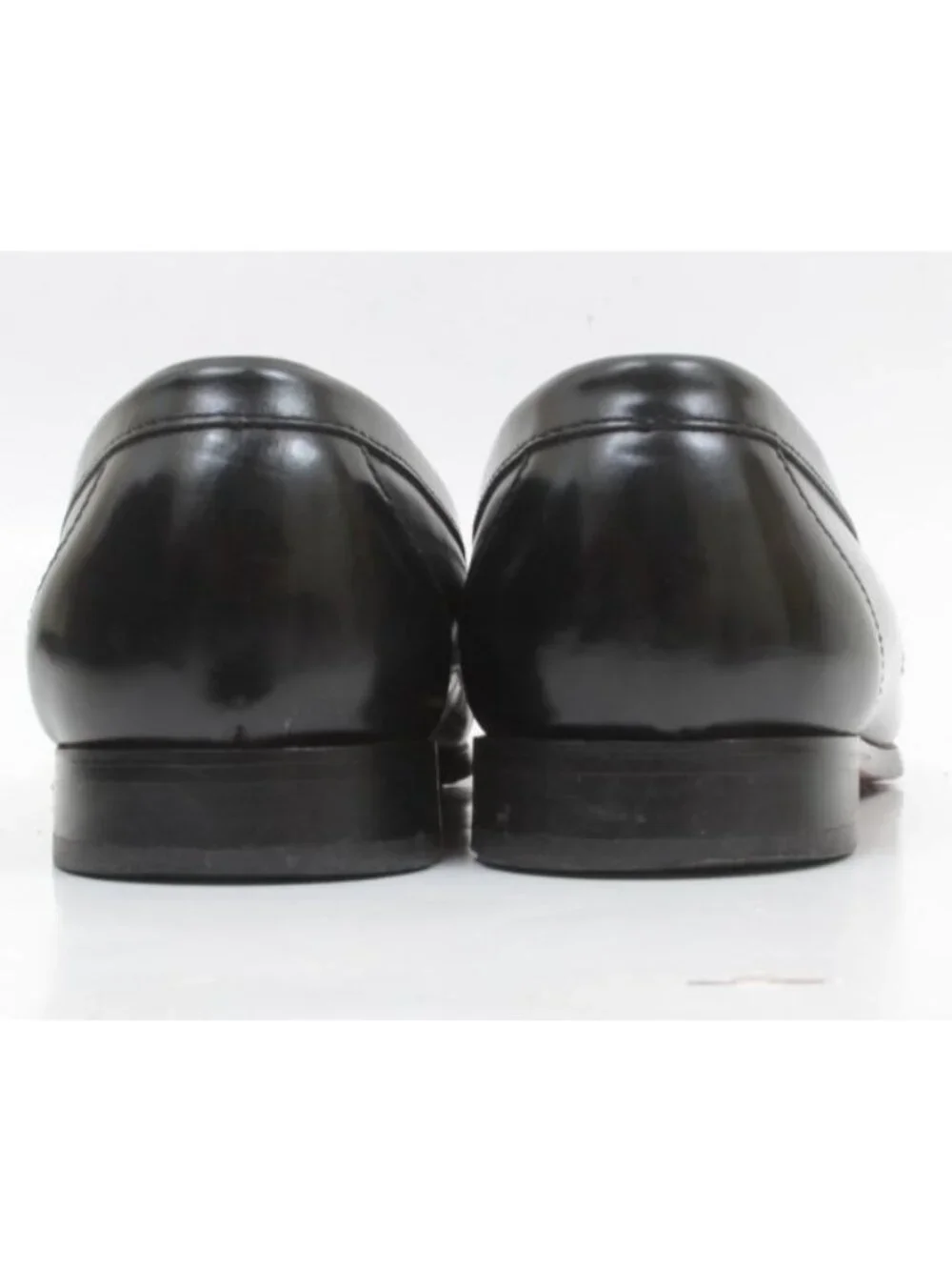 Bass Harrison II Mens 10.5EE Black Leather Tassle Preppy Old Money Shoes Loafers